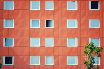 Full frame shot of orange building