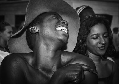 Portrait of smiling young woman