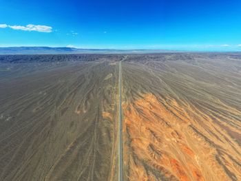 Scenic view of land against sky