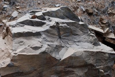 Close-up high angle view of rocks