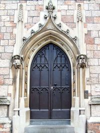 Close-up of closed door