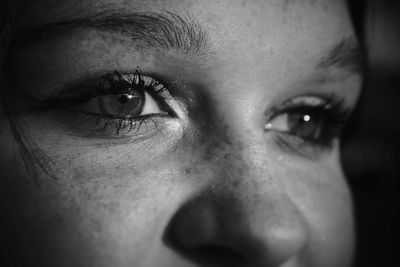 Close-up portrait of woman