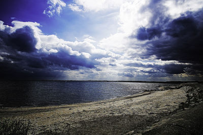 Scenic view of sea against sky