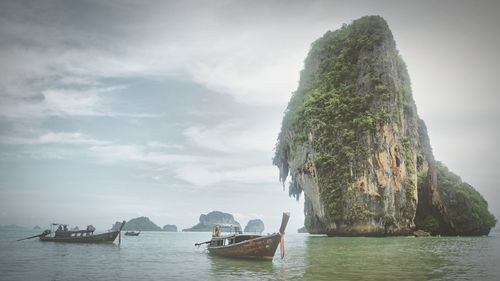 Panoramic view of sea against sky