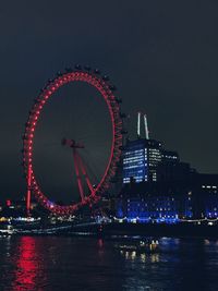 London eye  at night