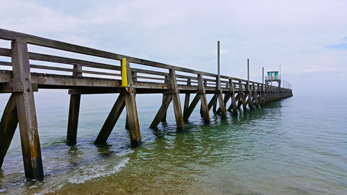 Pier in calm sea