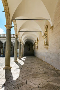 Corridor of historic building