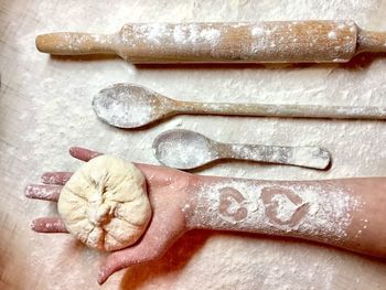 Close up of baking objects