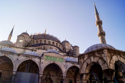 Close-up of blue mosque 