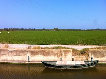 Scenic view of landscape against clear sky