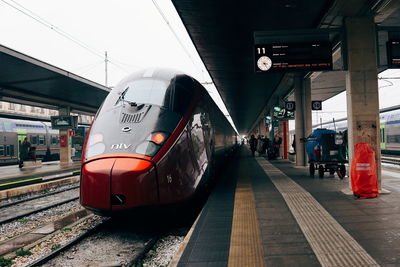 Train at railroad station