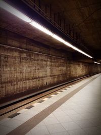 Railroad station platform