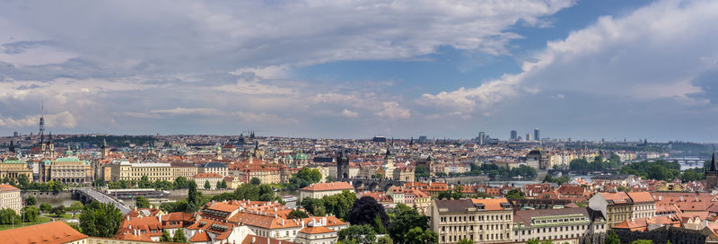 View of cityscape against sky