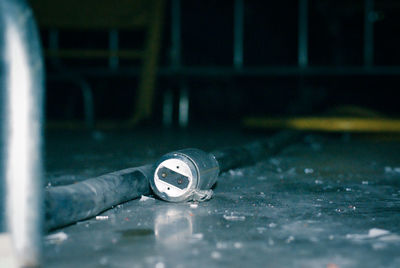 Close-up of machine part