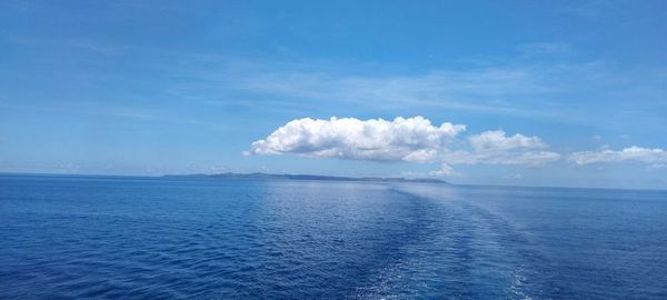 Scenic view of sea against sky. wetar island. moluccas 