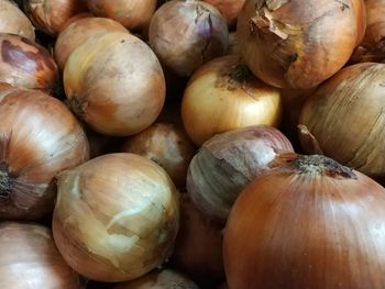 Full frame shot of pumpkins for sale at market stall