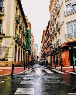 Narrow alley in city