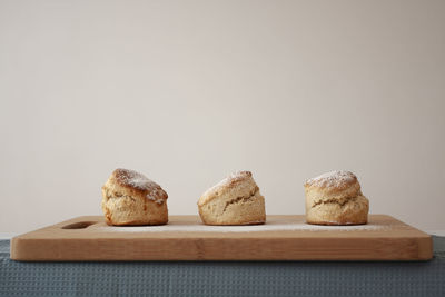 Close-up of food on cutting board