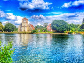 River with buildings in background