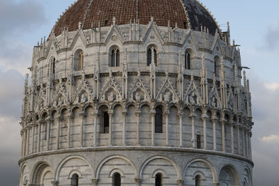 Low angle view of historical building against sky