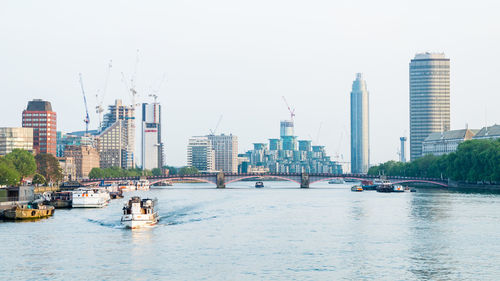 View of city at waterfront