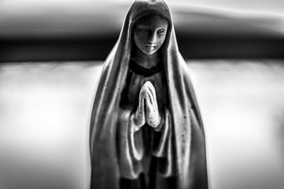 Portrait of figurine sculpture