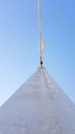 Low angle view of clear blue sky