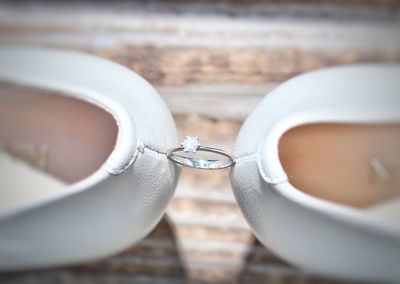 Close-up of woman wearing eyeglasses