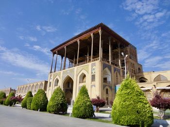 Low angle view of building against sky