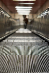 Full frame shot of escalator