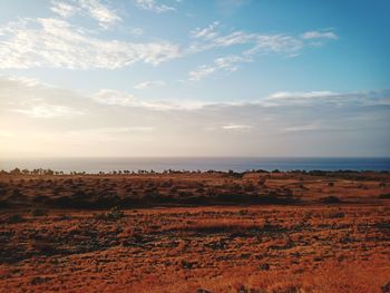 Scenic view of sea against sky