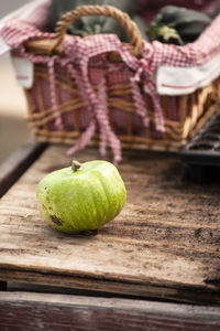 Close-up of fruits on table