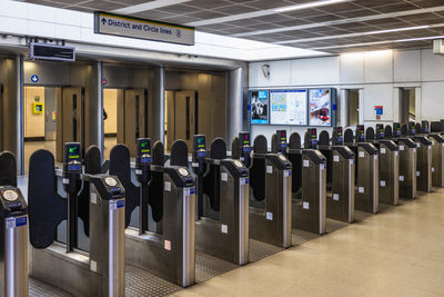 London underground ticket barriers with contactless system. london, uk, 14 january 2024