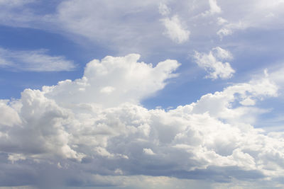 Low angle view of clouds in sky