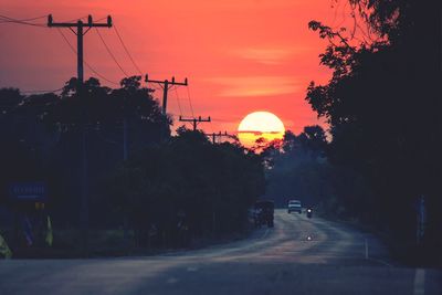 Road at sunset