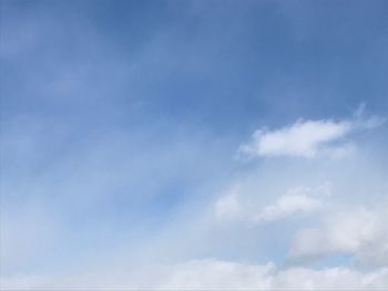 Low angle view of clouds in sky