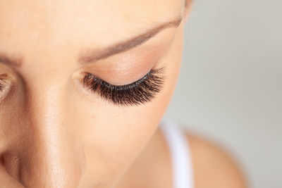 Close-up portrait of a woman