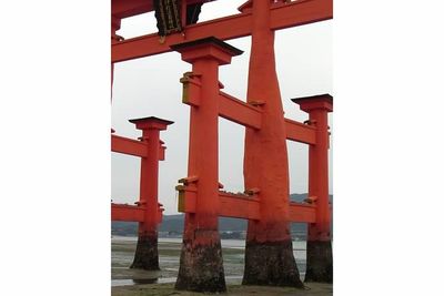 Low angle view of columns