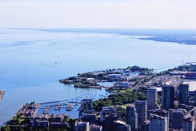 High angle view of cityscape