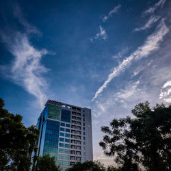 Low angle view of building against sky