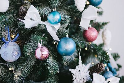 Close-up of christmas decorations