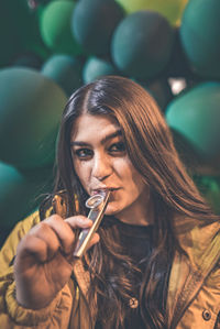 Portrait of a beautiful young woman