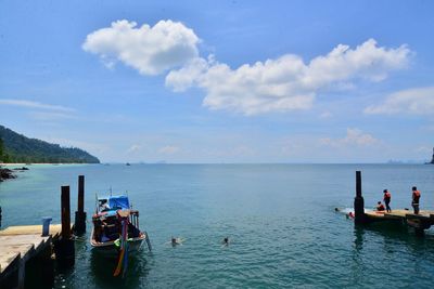 Scenic view of sea against sky