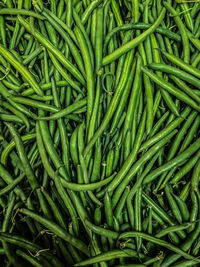 Full frame shot of fresh green vegetables for sale