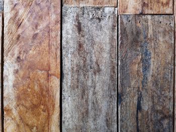 Full frame shot of weathered wooden wall