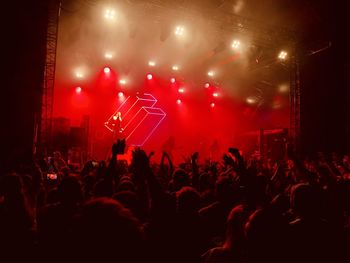 Crowd at music concert