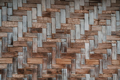 Full frame shot of wooden wall