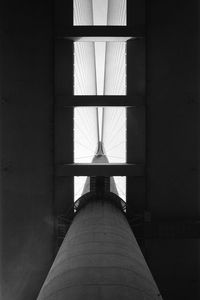 Low angle view of bridge in building