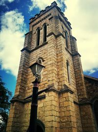 Low angle view of church against sky