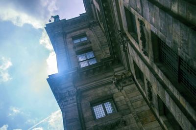 Low angle view of building against sky